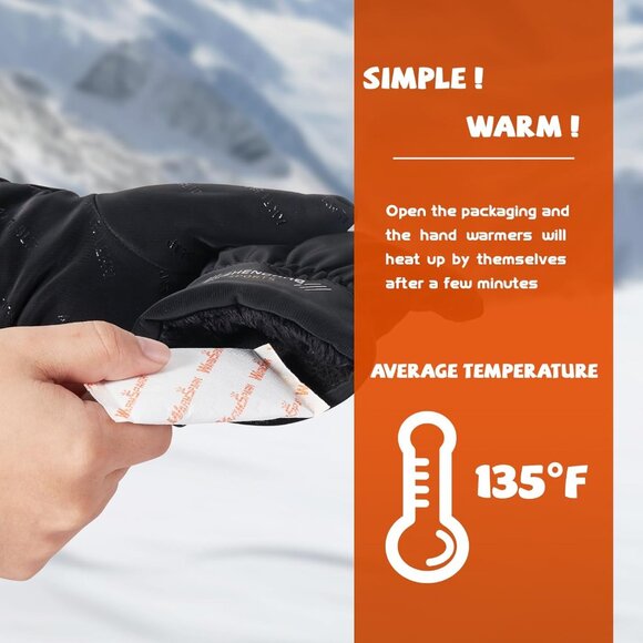 Hand Warmers Disposable Single Use Air Activated Heat Packs for Hands and Toes‎ - Picture 4 of 5